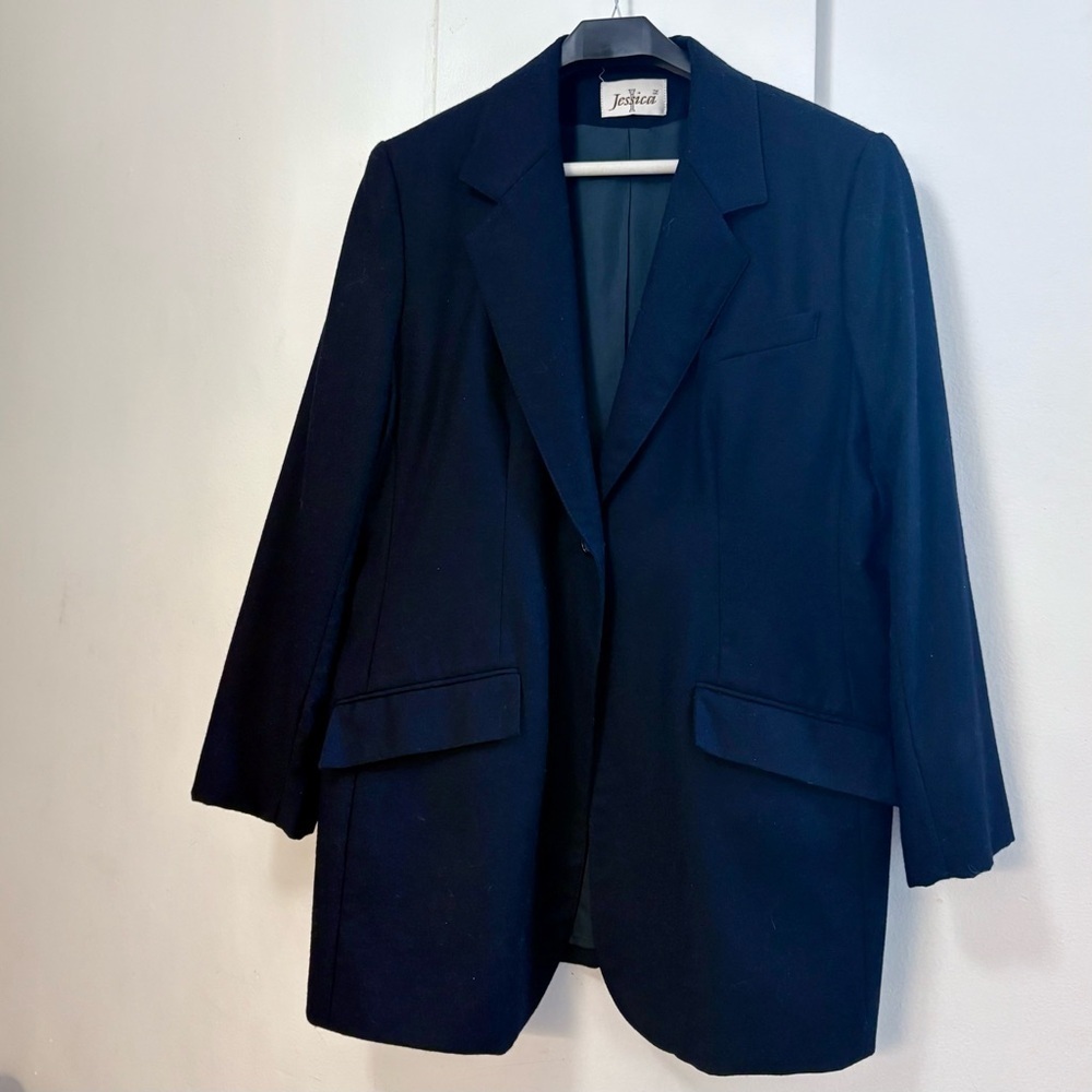 Jessica Midnight Blue Wool Blazer